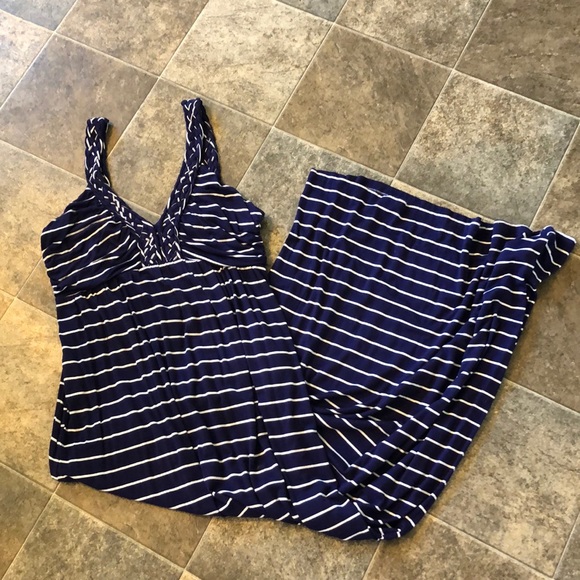 Design History Dresses & Skirts - Grecian Nautical striped maxi dress
